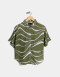 Tops Playa Camisa Con Estampa - Combinacion Multicolor