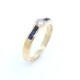 Anillo en oro 18k , brillante y zafiros Anillo en oro 18k , brillante y zafiros