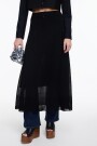 FALDA TEJIDA LUREX Negro