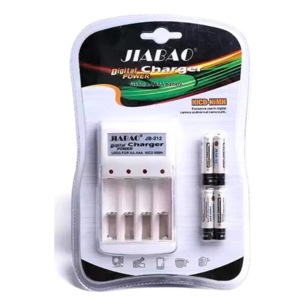 Cargador De Pilas AA/AAA + 4 Pilas AAA Cargador De Pilas AA/AAA + 4 Pilas AAA