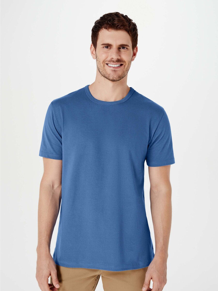 CAMISETA BÁSICA UNISSEX - AZUL MARINO 
