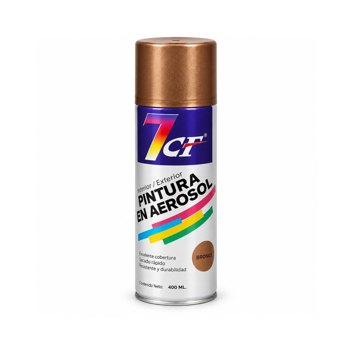 ESMALTE AEROSOL METALIZADO 7CF 400ml. - Cobre Supermetalizado 176 
