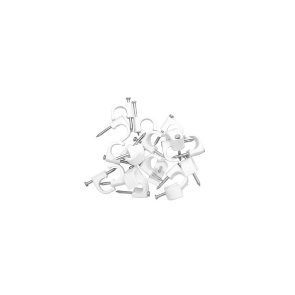 Bolsa 50 grampas "PY" redondas blancas 6mm TS5010