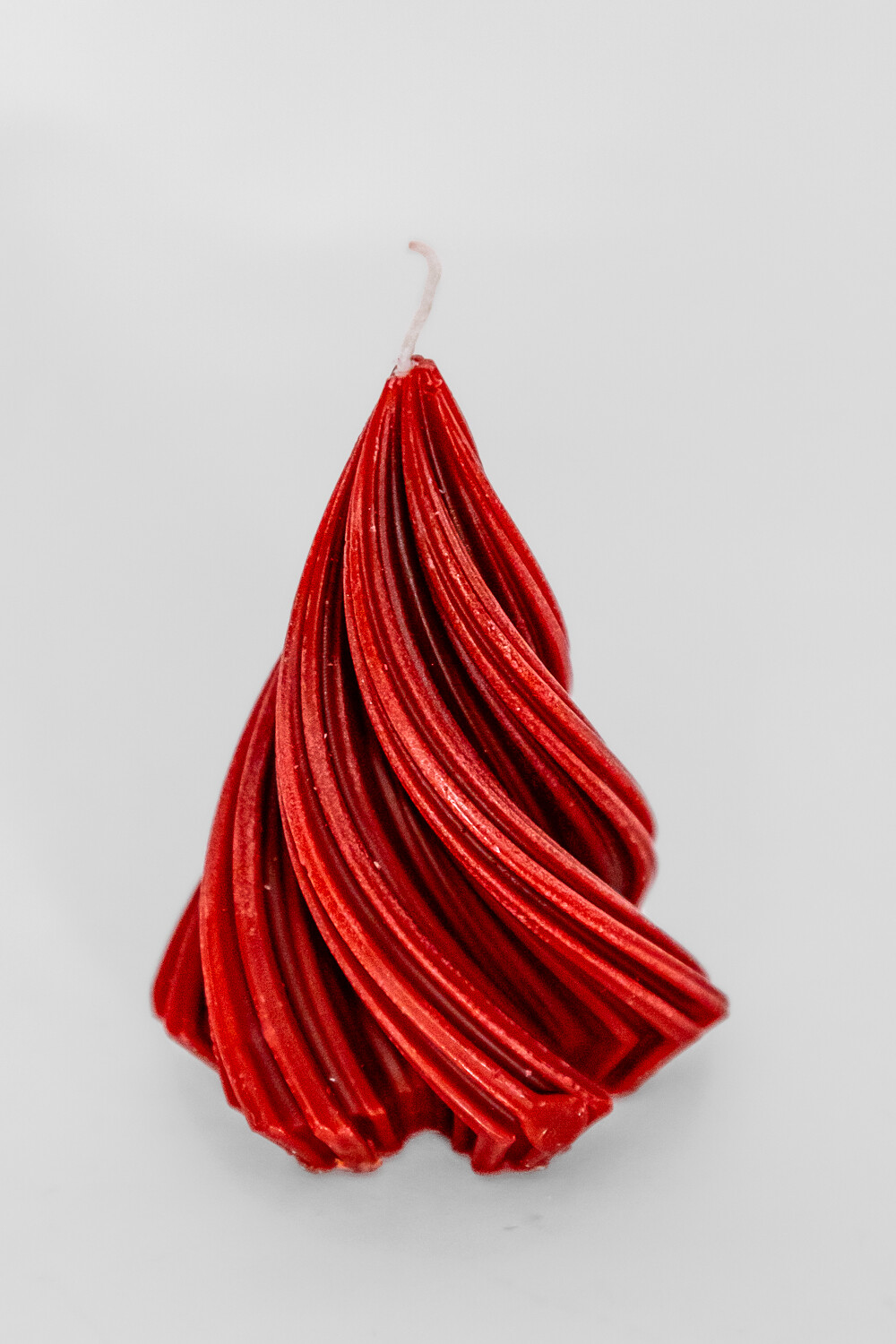 Vela árbol Torneado Grande Rojo