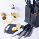 Set Utensilios De Cocina Menaje De Silicona Colores Negro