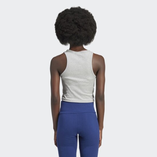 Musculosa Adidas Essentials Ribbed Gris