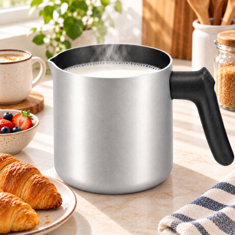 Hervidor Lechera Comet Aluminio Antiadherente 1.5L Plateado