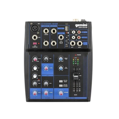 Consola Gemini Gem05usbe Usb Bt 5ch Consola Gemini Gem05usbe Usb Bt 5ch