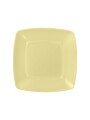 PLATOS CUADRADOS 15cm amarillo