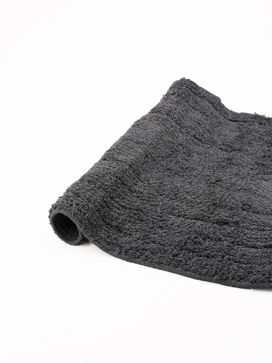 ALFOMBRA DE BAÑO OVAL COTTON - GRIS 
