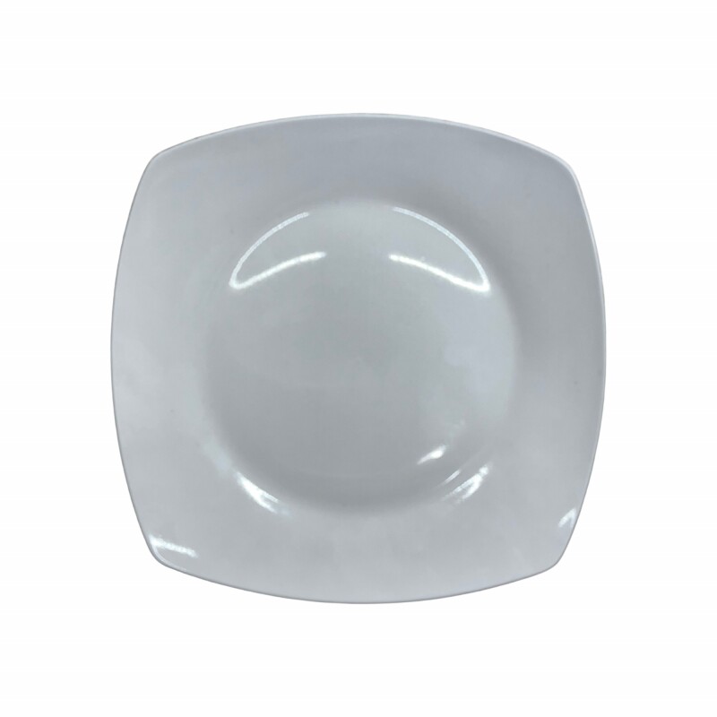 PLATO PLAYO DE PORCELANA CUADRADO • 24cm PLATO PLAYO DE PORCELANA CUADRADO • 24cm