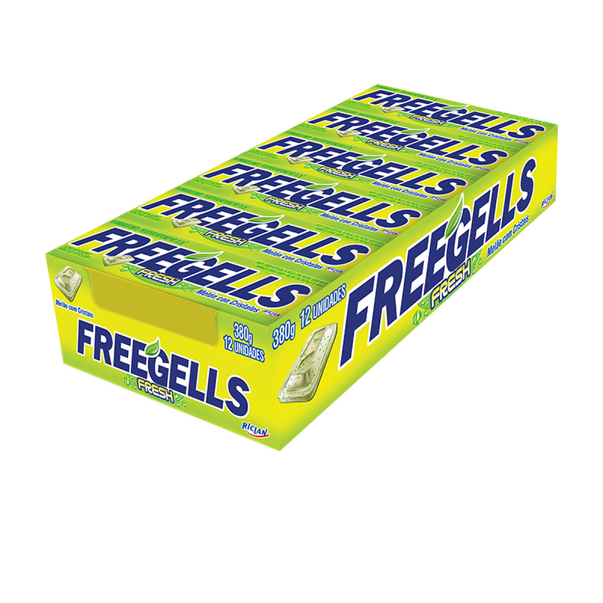 Pastillas FREEGELLS x12 Unidades - Fresh Melon con Cristales 