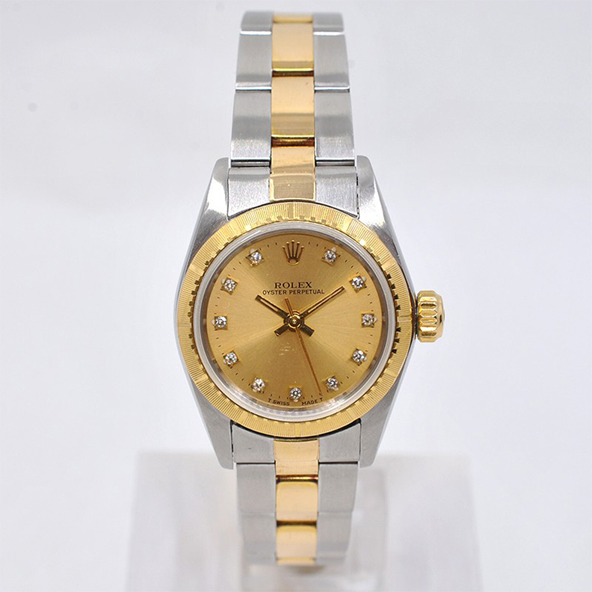 Rolex Lady Oyster Perpetual 67243 Ano 1990. Acero Oro Y Brillantes. 24 Mm Facello Joyeros