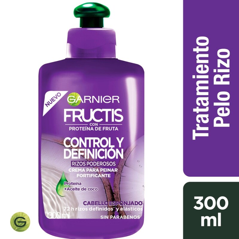 Crema para Peinar Garnier Fructis Rizos Poderosos 300 ML Crema para Peinar Garnier Fructis Rizos Poderosos 300 ML