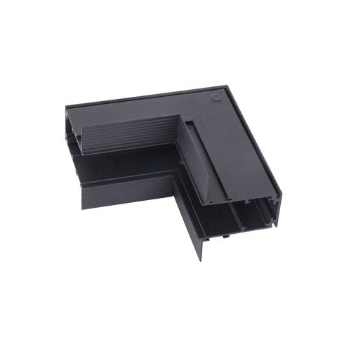 Conector en L vertical p/riel de embutir 100x100mm IX4315