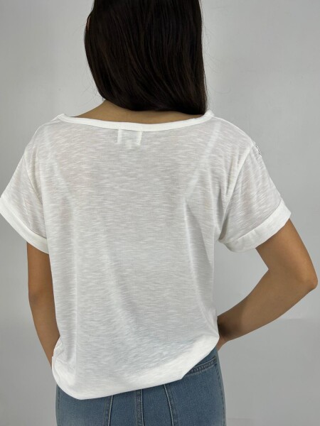 T-SHIRT SLOWLY 2431 BLANCO