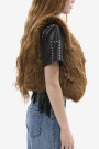 CHALECO FUR DEDRA Marron