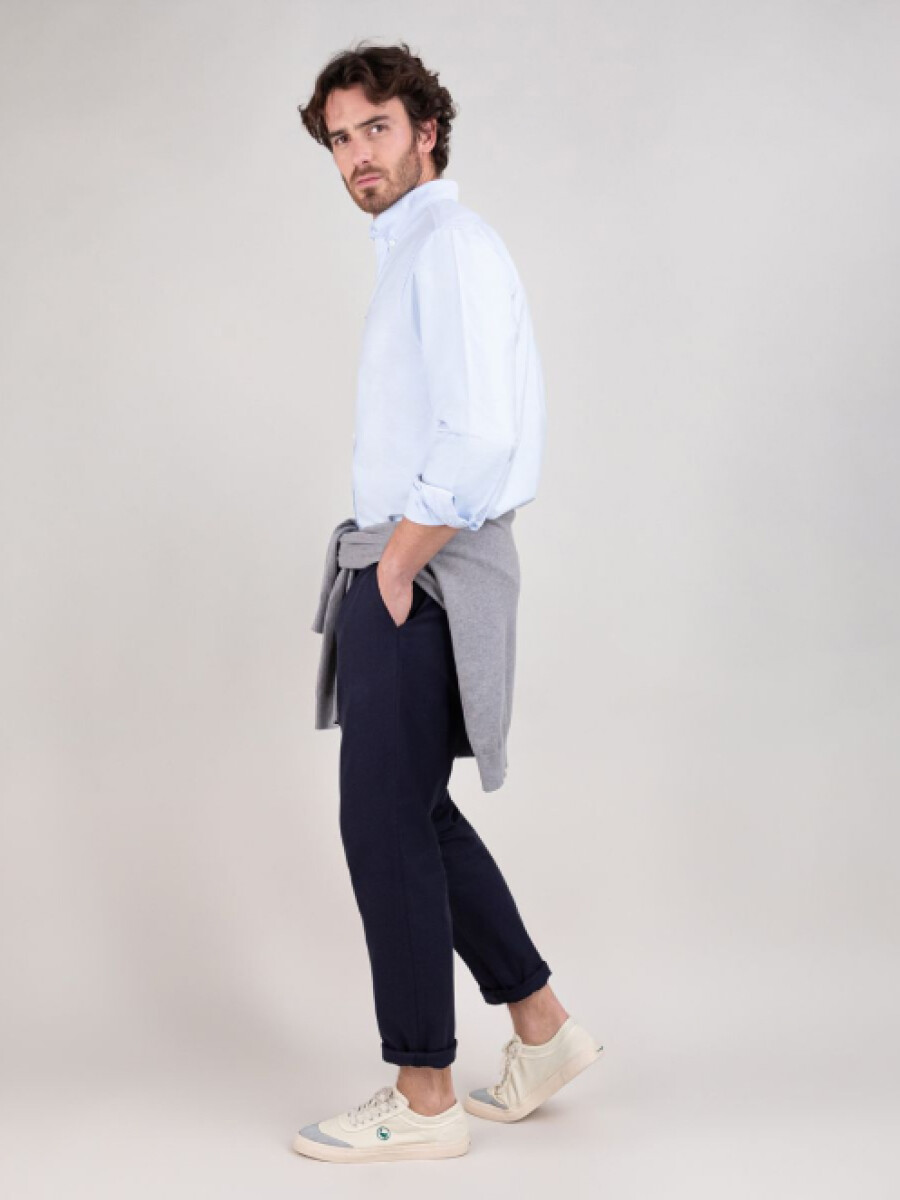Camisa Oxford - Celeste 