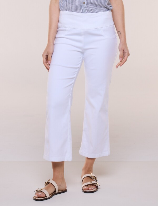 Jegging Capri On Cintura Faja Elastizada BLANCO
