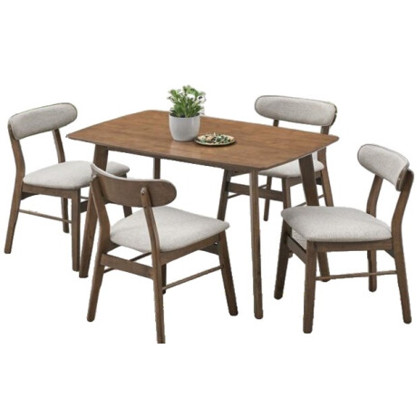 Juego Comedor Madera CONCORD Mesa + 4 sillas Juego Comedor Madera CONCORD Mesa + 4 sillas