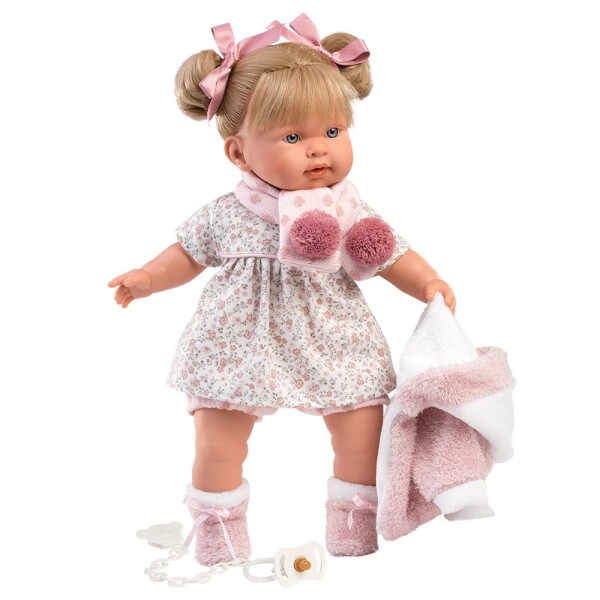 Bebe Llorens Muñeca Alexandra Llorona Vestido Abrigo 42cm Variante Modelo Alexandra