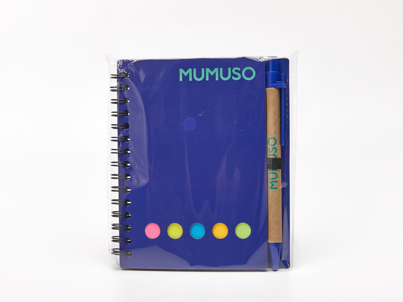 CUADERNO ESPIRAL CON BOLÍGRAFO (AZUL) 