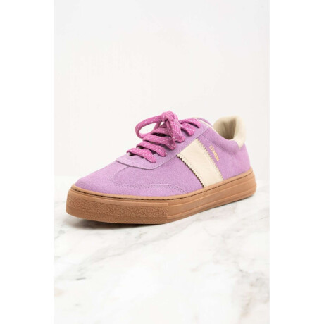 Zapatilla Gamuza Combinada Lila