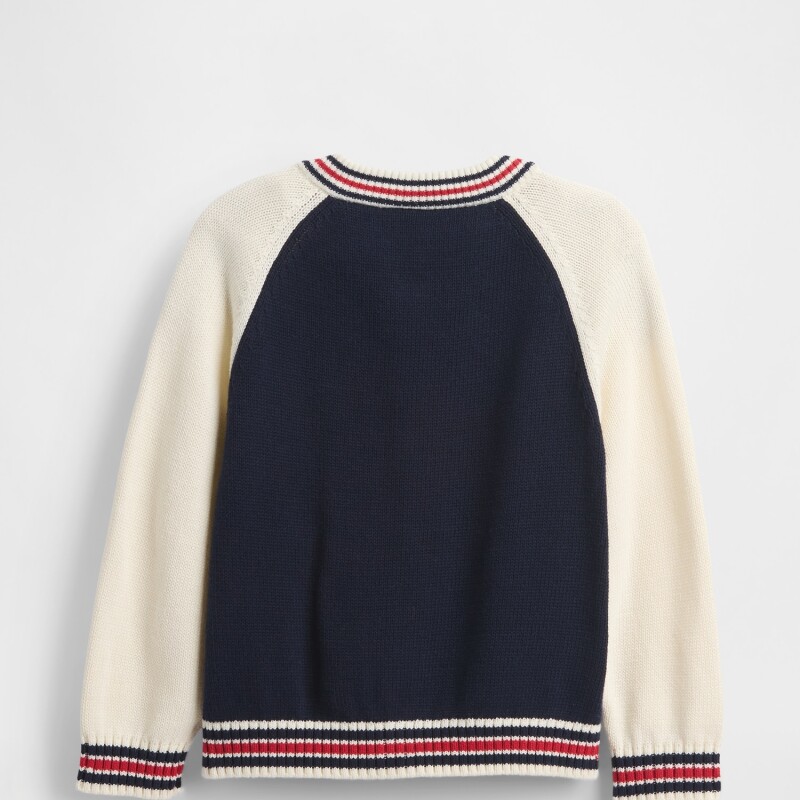 VARSITY SWEATER JACKET NAVY UNIFORM