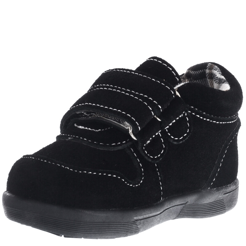 Zapatos de Niño Croco Kids Zapato TEO con doble velcro Negro