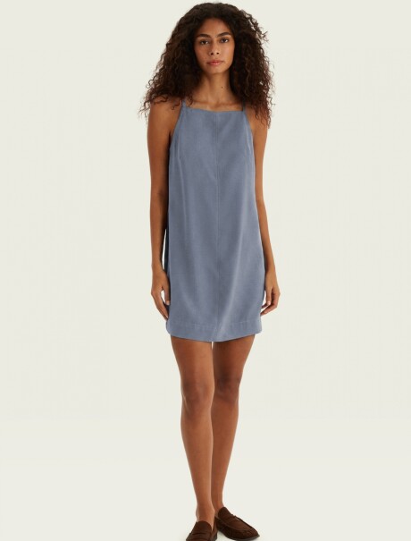 VESTIDO SIN MANGAS CELESTE