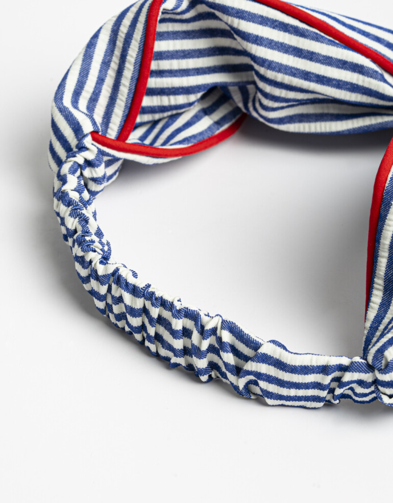 Vinchas Textiles Estampados Vincha Textil Con Nudo - Estampado Rayas