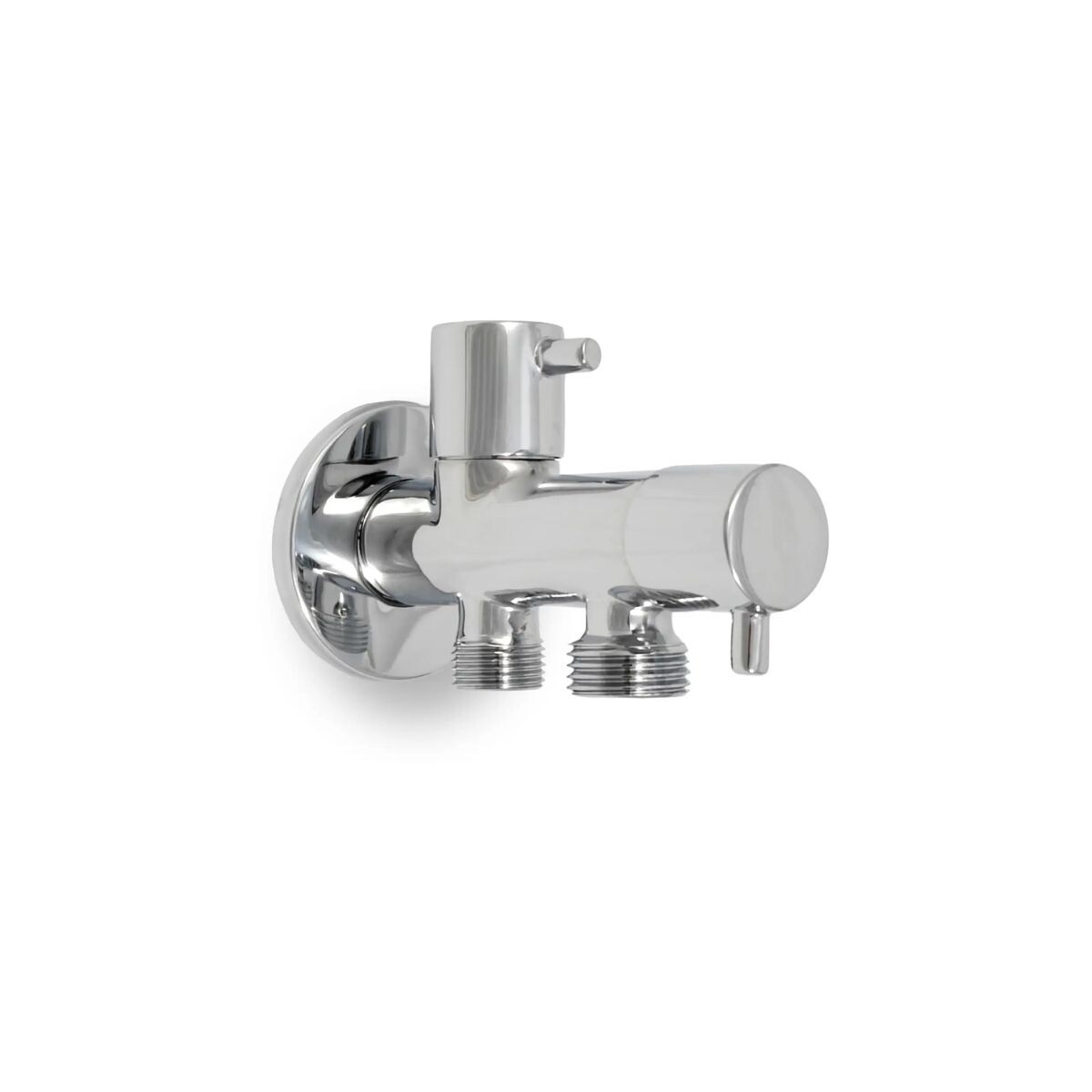 Llave Paso Doble C 2 Llaves Bce Cromado Montalbo 