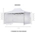 Gazebo Plegable con Paredes 3x4,5 Para Playa o Jardín Autoarmable Color Blanco Gazebo Plegable con Paredes 3x4,5 Para Playa o Jardín Autoarmable Color Blanco