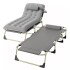 Catre Plegable con colchón GRIS