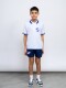 Remera Polo CNdeF Train Licencias Junior Blanco, Azul Royal, Rojo