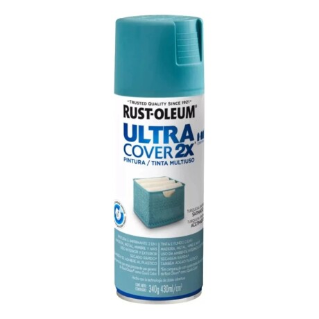 Pintura Aerosol Rust-Oleum 2X Cubre el Doble Turquesa Satinado Pintura Aerosol Rust-Oleum 2X Cubre el Doble Turquesa Satinado