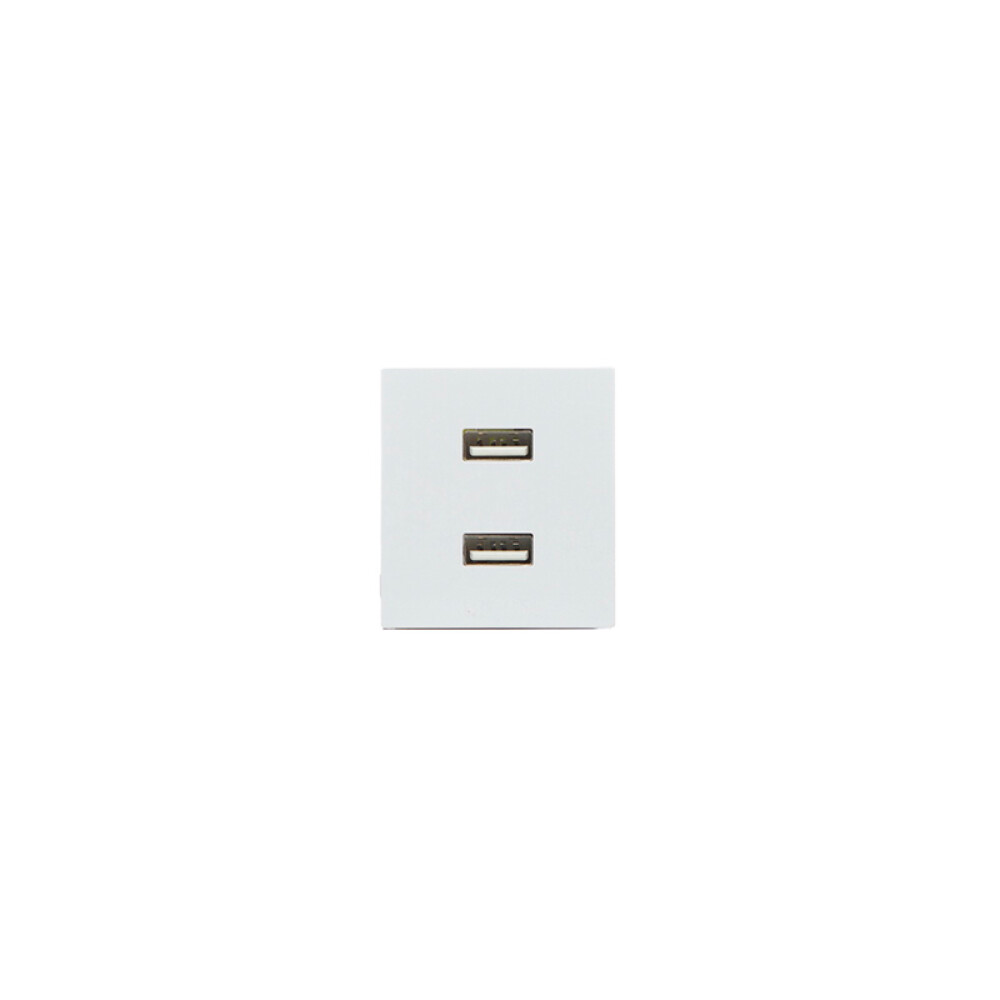 Módulo cargador para dos USB 3,1A blanco puro Sica ELE07612