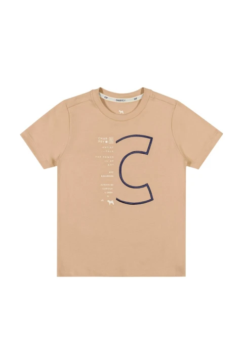 Camiseta Estampado Inicial de la Marca Camiseta Estampado Inicial de la Marca