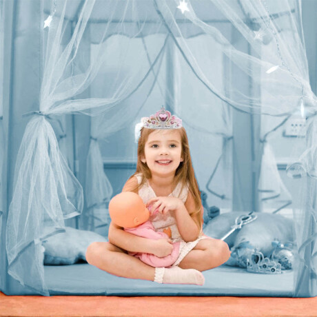 Carpa Casita Casa Infantil Castillo Princesas 140cm Celeste