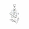 Dije flor - Plata 925 - nacar - CP4878 conpiedra