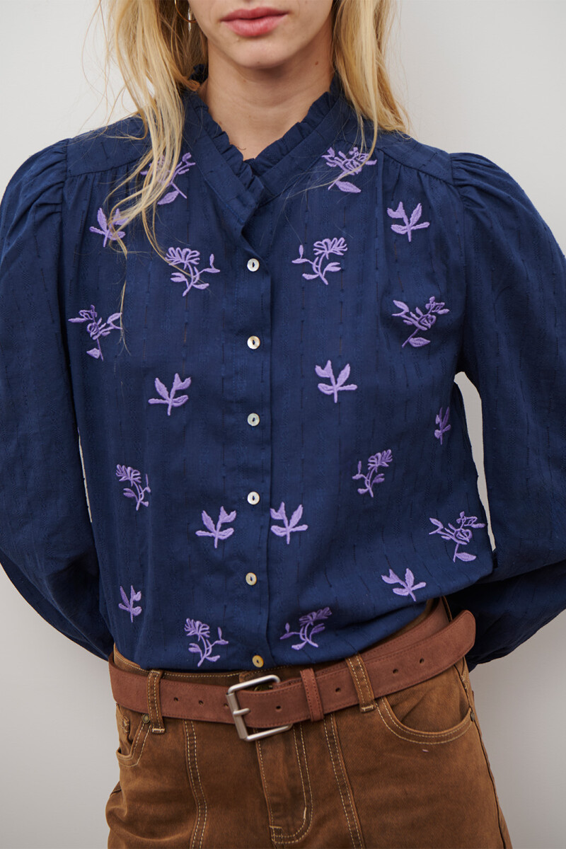 CAMISA GARDENIA AZUL