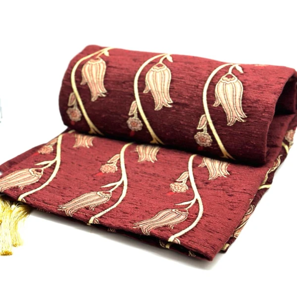 Mantón Tulipa 1,40x1,40 Bordeaux