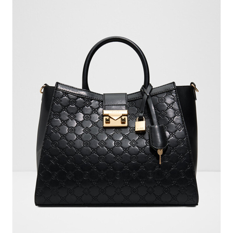 CRELALLY BLACK SYNTHETIC BLACK