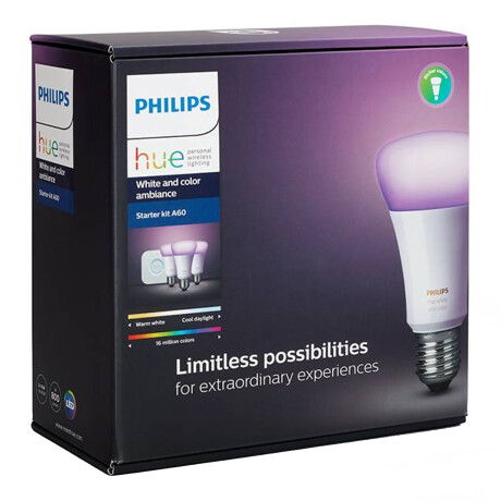 3 Lámparas Led + Bridge Philips Hue 9W E27 Blanco Y Color 001