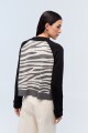 Cardigan Cebra Negro