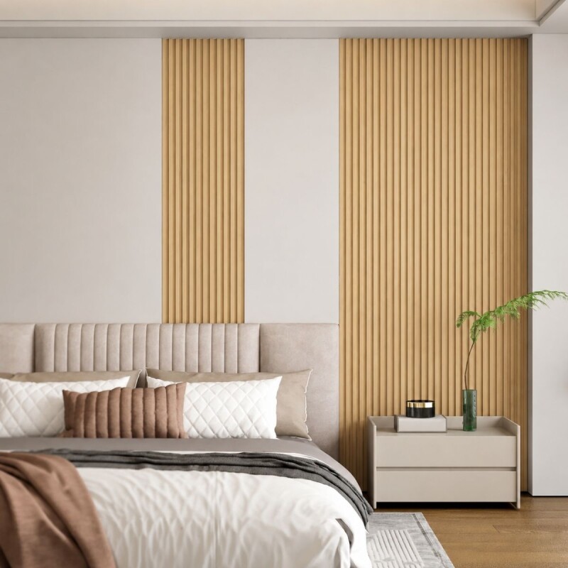 Panel ranurado WPC 290x16cm MARRON CLARO