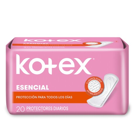 KOTEX ESENCIAL PROTECTORES DIARIOS 20 UNIDADES KOTEX ESENCIAL PROTECTORES DIARIOS 20 UNIDADES