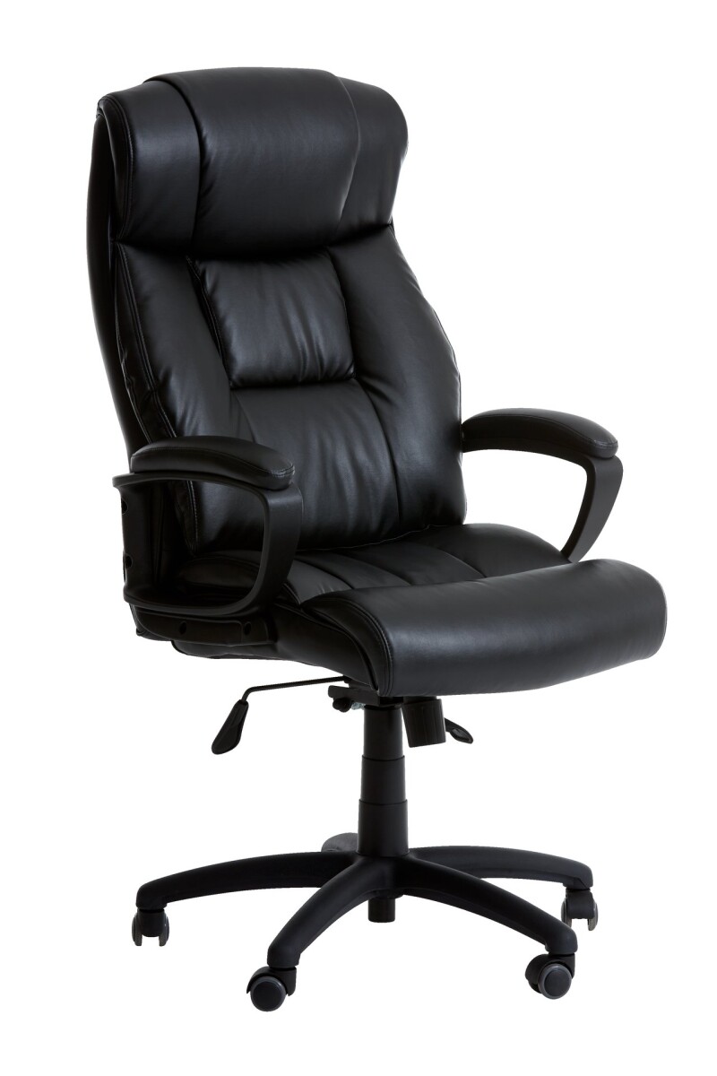 Silla de oficina TJELE polipiel negro - Negro 