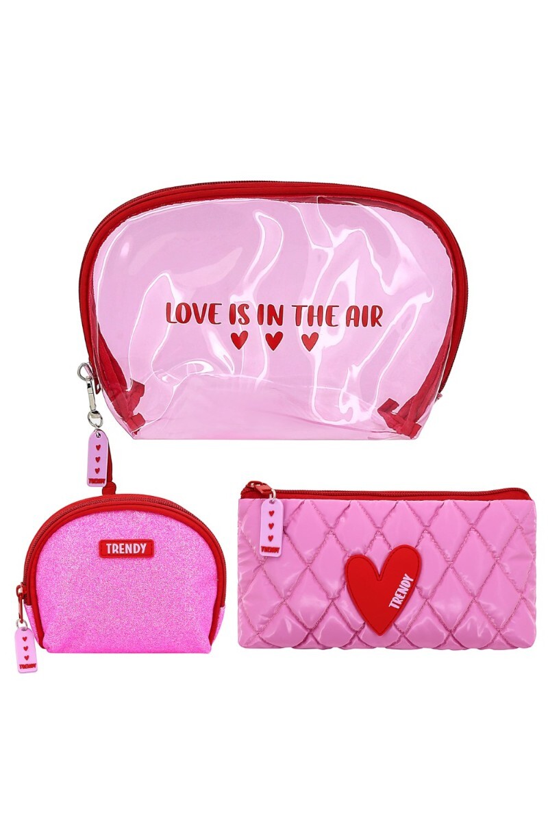 Set Necessaire Trendy Rosado