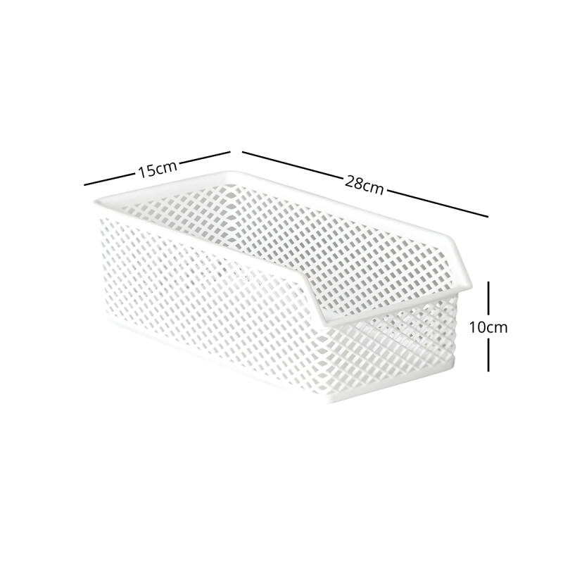 Organizador calado línea apilable P BLANCO